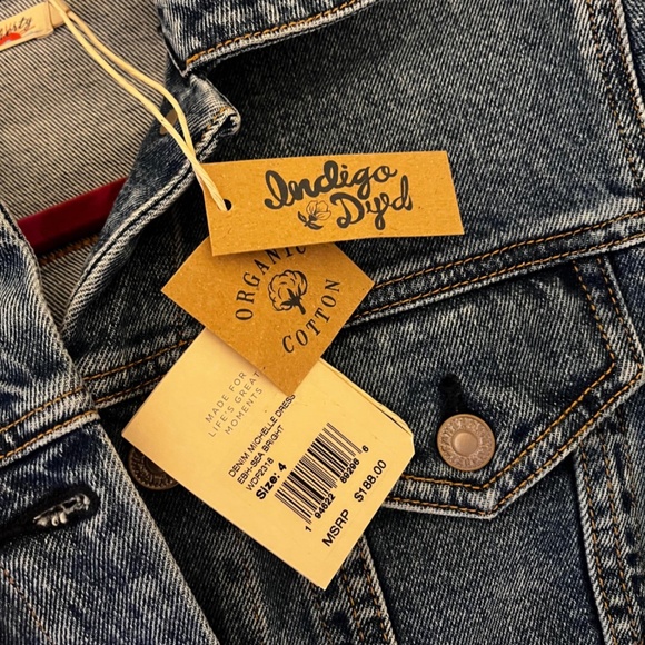 NWT - Faherty - Michelle Denim Dress - Size 4 - Picture 5 of 7